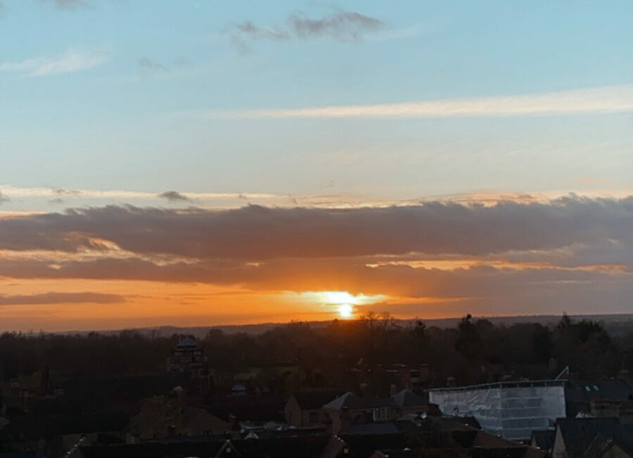 Sunset in Cambridge