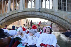 Carol Service on the River Cam in Cambridge.