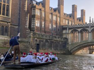 Christmas Carols on the River wih Let's Go Punting - Bridge of Sighs Cambridge