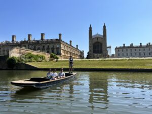 Punting in summer - kings college - with Lets Go Punting