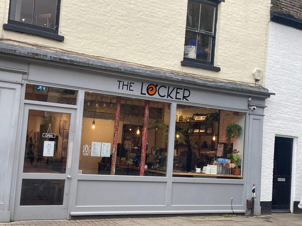 outside shot of The Locker Cafe in Cambridge