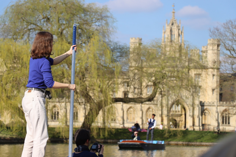 Self-hire Punting outside St John's College