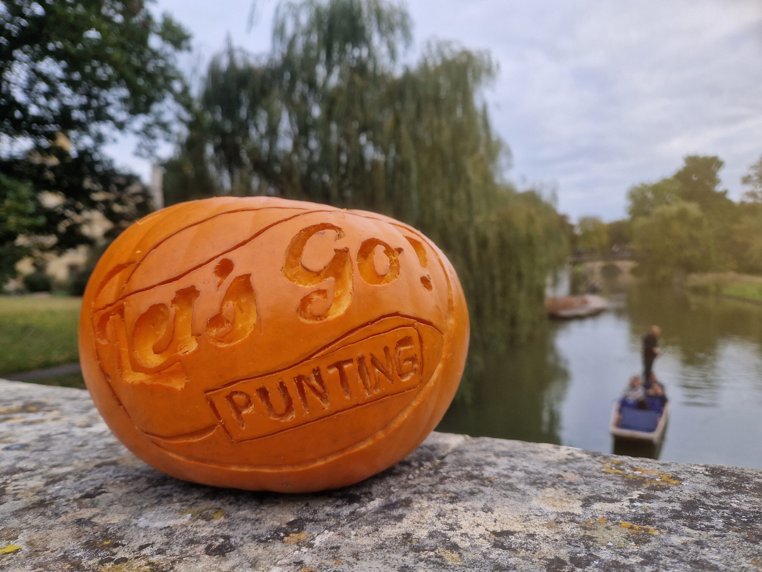 Let's Go Punting pumpkin Carving halloween