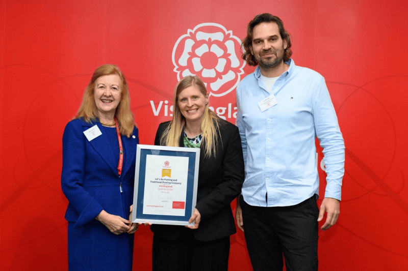 Let's Go Punting's 2025 VisitEngland Award