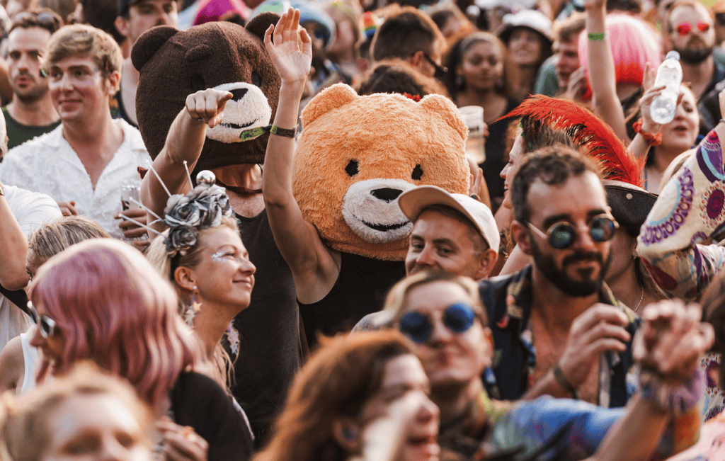 teddy bear head at a party in cambridge
